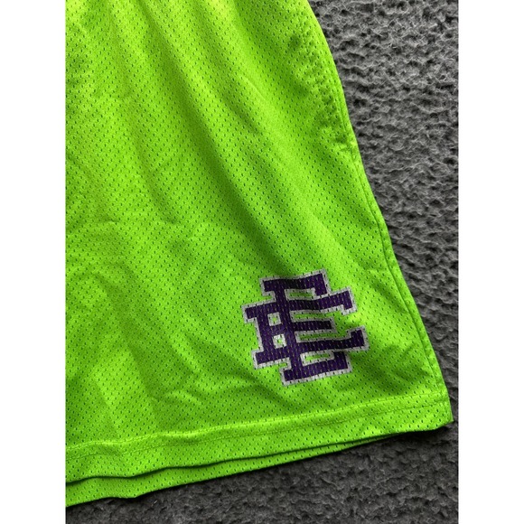 Eric Emanuel EE Elastic Waist Mesh Basic Pull On Short Gecko Mens Size L - Picture 3 of 14